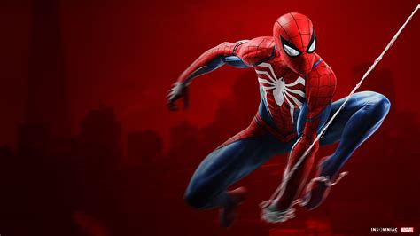 Download wallpaper: Spider Man game on PS4 1366x768