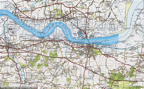 Historic Ordnance Survey Map of Northfleet, 1920