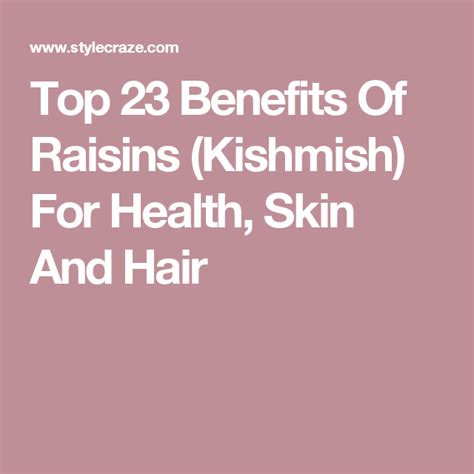 13 Amazing Benefits Of Raisins You Should Definitely Know About | Raisins benefits, Raisin, Health