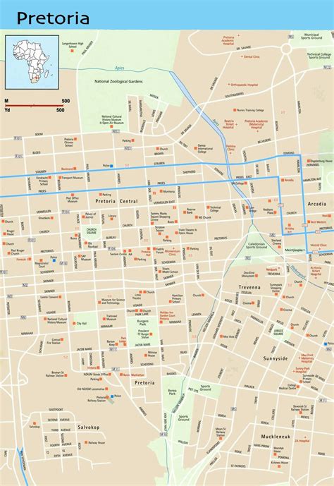 Large Pretoria Maps for Free Download and Print | High-Resolution and ...