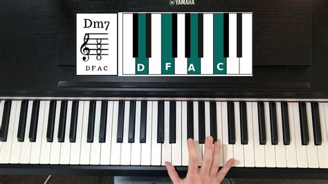 How To Play Dm7 Chord On Piano - YouTube