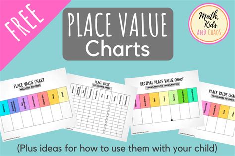 Free printable place value chart (plus activities to try!) - Math, Kids and Chaos