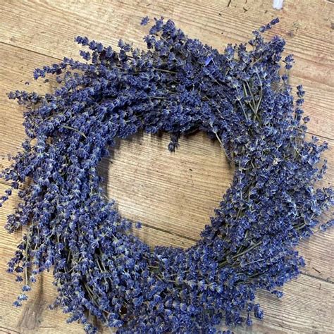 Round Dried Lavender Wreath By My Scented Home | Lavender wreath, Dried lavender, Spring door ...