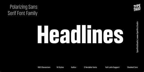 Headlines Font Family · 1001 Fonts