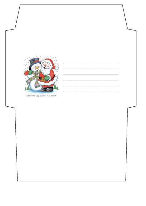 Christmas Envelope Template | Christmas envelope template, Christmas envelopes, Envelope template