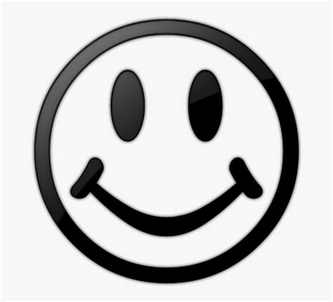 Smiley Face Clip Art Black And White Smiley Face Black - Smile Emoji Black And White, HD Png ...