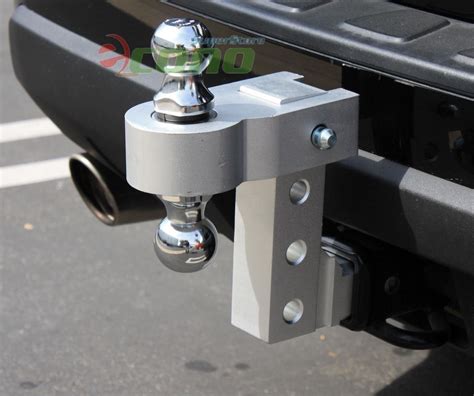 Aluminum Adjustable Raise Drop Tow Hitch Mount + Lock & 2" & 2-5/16" Hitch Ball – EconoSuperStore