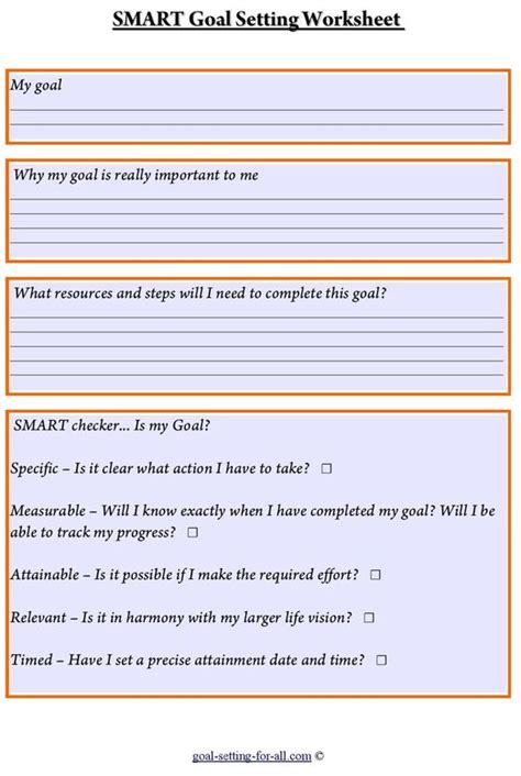 Goals Template Pdf | Master Template