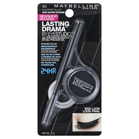 Maybelline Eyestudio Lasting Drama Gel Liner, Blackest Black - Shop ...