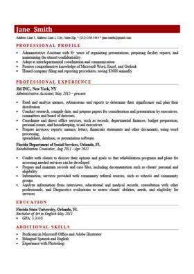English Resume Sample Download | Resume for You
