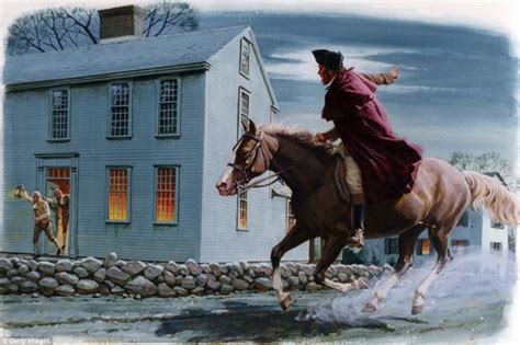 Paul Revere Midnight Ride Painting at PaintingValley.com | Explore collection of Paul Revere ...