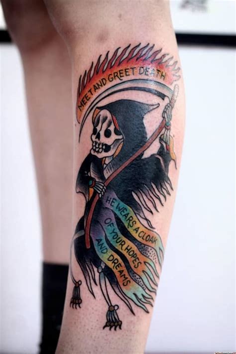 Grim Reaper Tattoos for Men - Ideas and Inspiration for Guys