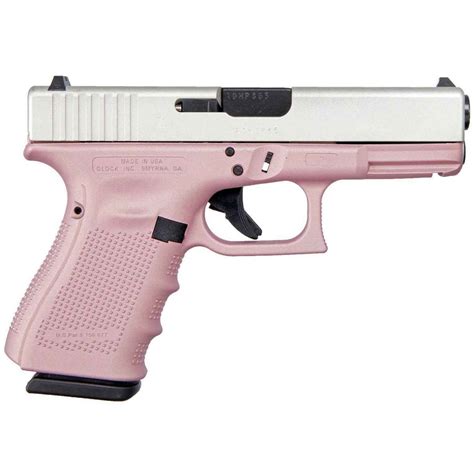 Glock 19 G4 Pink 9mm Luger 4.02in Shimmering Aluminum Pistol - 15+1 Rounds - Pink | Sportsman's ...