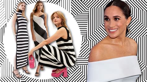 Meghan Markle's black and white striped dress: 6 high street lookalikes ...