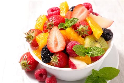 Colorful fruit salad stock image. Image of fresh, fruit - 85488177