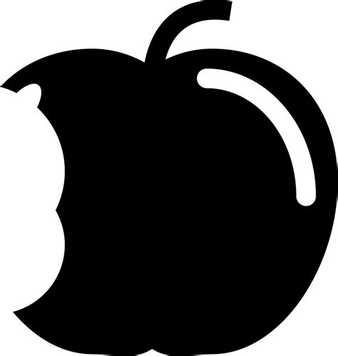 Download Clip Art Apple Computer Icons Vector Graphics Image - Bitten Apple Silhouette Png ...