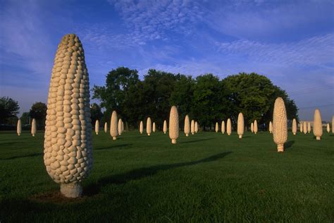 Corn Sculpture by Malcolm Cochran Dublin Ohio | Broadway Augmented