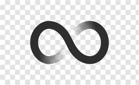 Infinity Symbol Logo - Text Transparent PNG