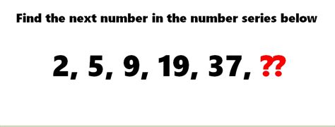 Math Riddles: Missing Number Series Puzzle, Difficulty Level Hard