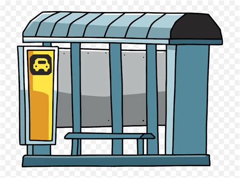 Taxi Stand - Waiting Shed Clipart Png Transparent Cartoon Taxi Stand ...