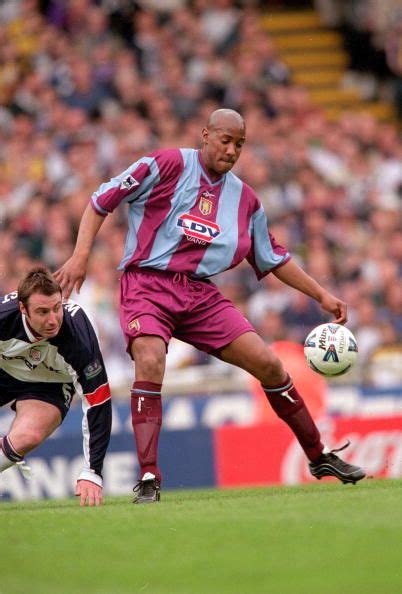 Dion Dublin of Aston Villa on the ball during the AXA Sponsored FA Cup ...