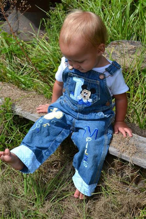 Mickey Mouse First Birthday Outfit, Mickey Mouse Birthday Overalls ...