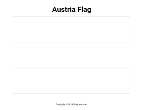 Free printable Austria flag coloring page. Download it at https://flaglane.com/coloring-page ...