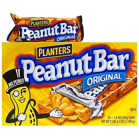 Planters Original Peanut Bar - 1.6 oz. - 24 count - Sam's Club