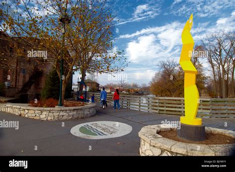 Elkhart riverwalk elkhart indiana hi-res stock photography and images ...