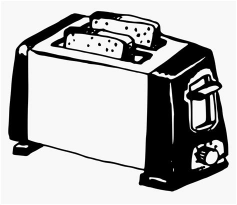 Toaster - Toaster In Black And White, HD Png Download , Transparent Png Image - PNGitem