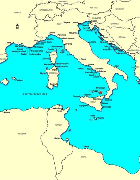 Lipari, Italy Map | Last minute cruises, Toulon, Vacations to go