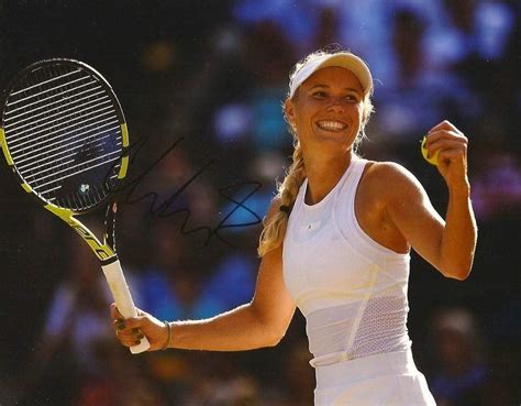 Caroline Wozniacki autograph | In-Person signed photograph by Wozniacki ...