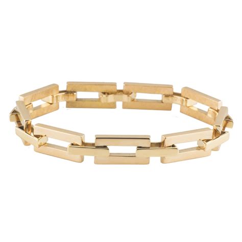 Yellow Gold Link?Bracelet | Rich Diamonds