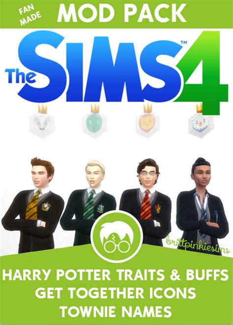 brittpinkiesims♥ TS4 Harry Potter traits + NPC names Harry Potter Traits, Theme Harry Potter ...