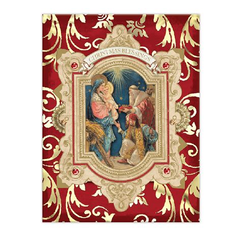 Nativity Peace Card Trio Set Boxed Assorted Christmas Cards