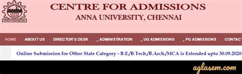 Anna University Admission 2020 - Application Form for BE/ B.Tech/ B ...