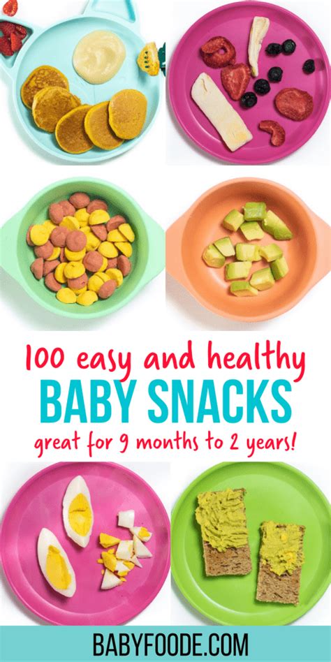 Complete List of Baby Snacks (healthy ideas & easy recipes) | Baby Foode