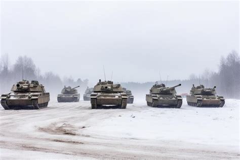 Premium AI Image | leopard tank at nato forces exercises