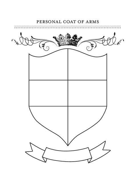 Coat Of Arms Template For Kids