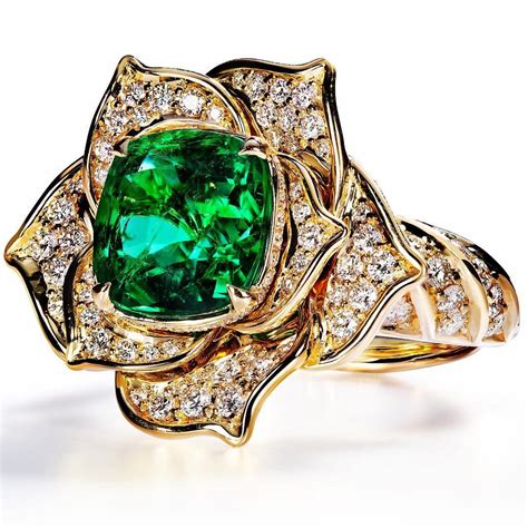 Russian Emerald; famous for its deep tone of green and crystal fire. # ...