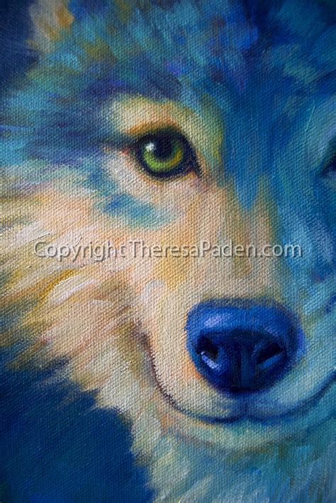 Blue Wolf Painting at PaintingValley.com | Explore collection of Blue ...