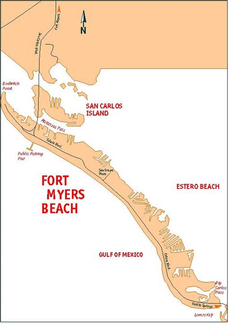 Fort Myers Beach Map Florida | Florida Map 2018