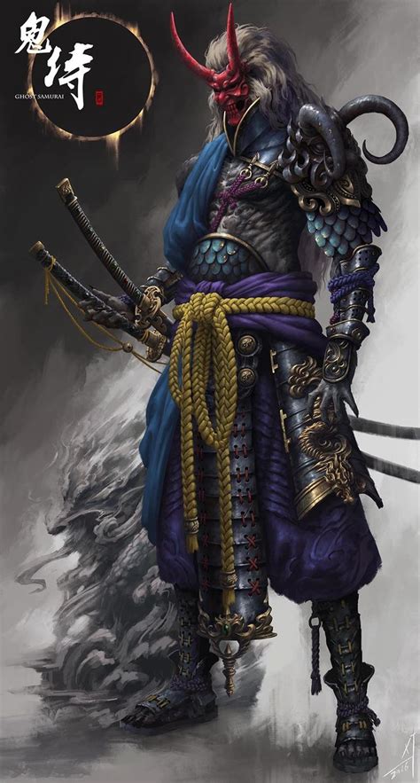 ArtStation - Ghost Samurai, Carter adair | Tatuaje de guerrero samurai, Arte de samurai, Guerreros