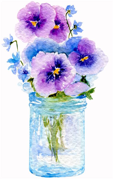 Spring bouquet set: two watercolor illustration of flower bouquets By JaneFoxikArt | TheHungryJPEG