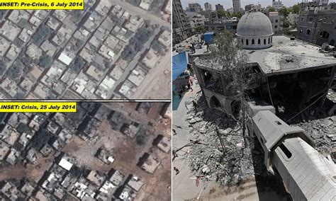 Before And After Images Show Gaza Mosque Devastation | Images and ...