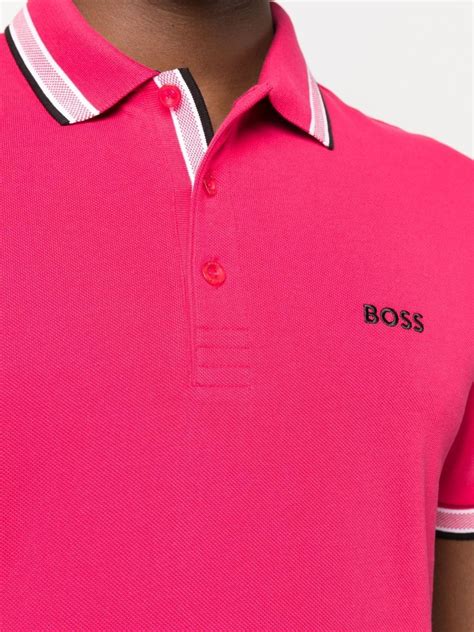 BOSS logo-embroidered Polo Shirt - Farfetch