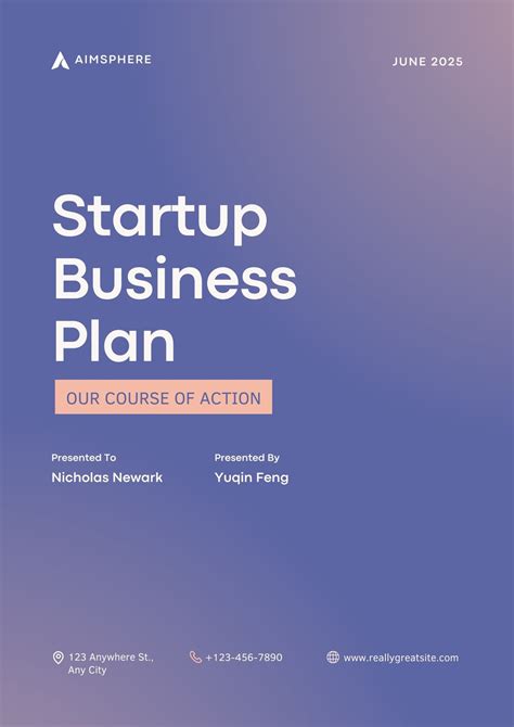 Free to edit and print startup business plan templates | Canva