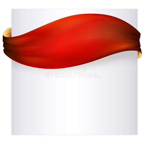 Red Ribbon Banner , Vector Drawing Stock Vector - Illustration of ...