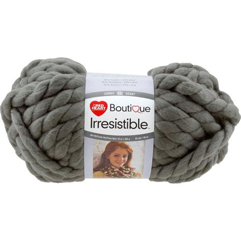 Red Heart Boutique Irresistible Yarn Grey