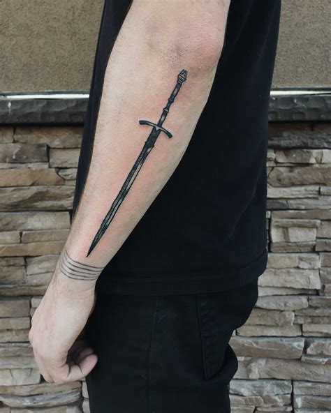 The witch king’s sword tattoo - Tattoogrid.net